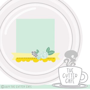 Square Stacked Edge Plaque Cookie Cutter by thecuttercafe