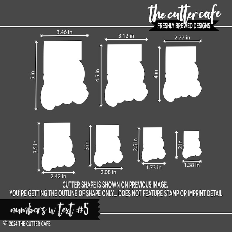 Text Numbers / Birthday / Cookie Cutter by Thecuttercafe - Etsy