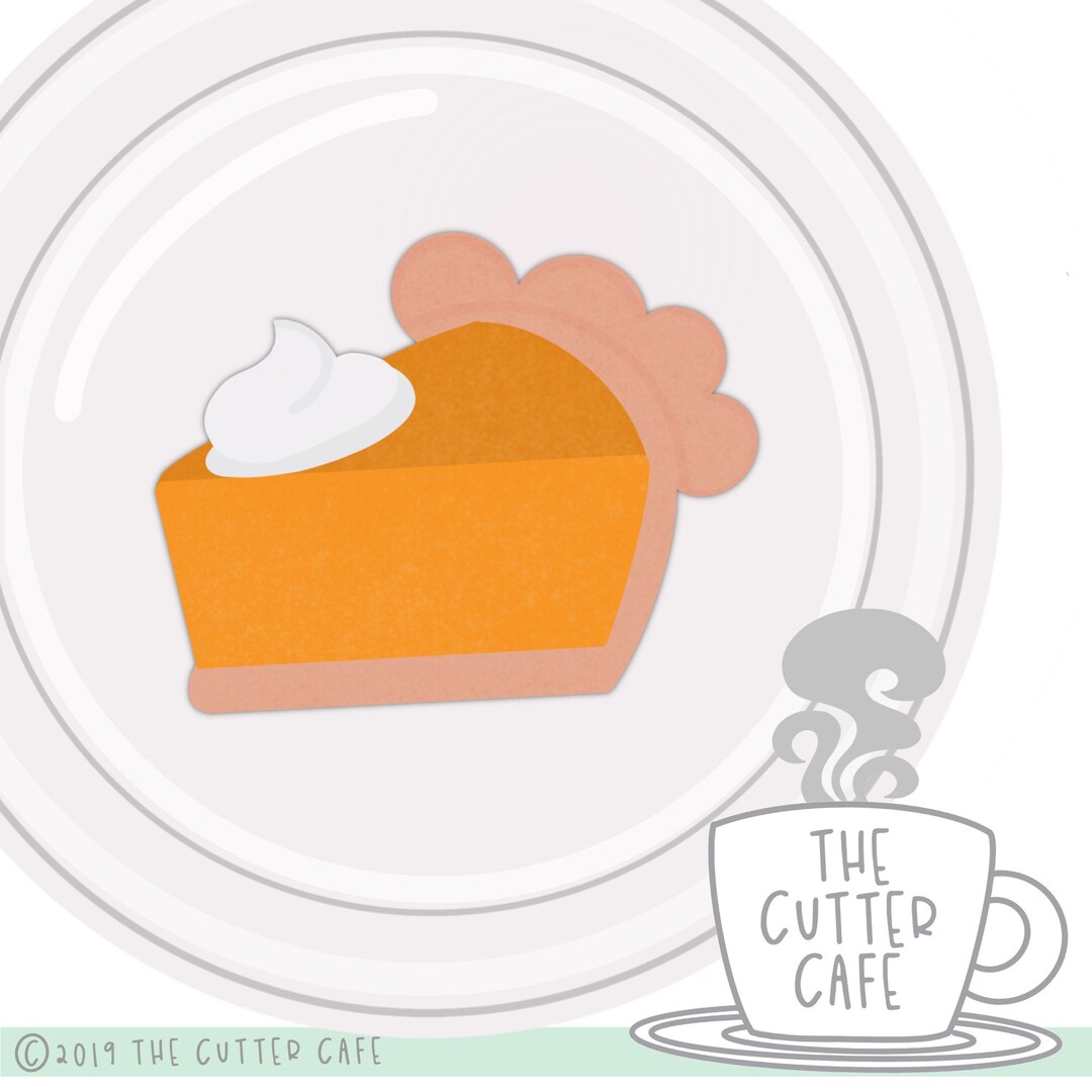 Pie Wedge With Whip Cookie Cutter Etsy