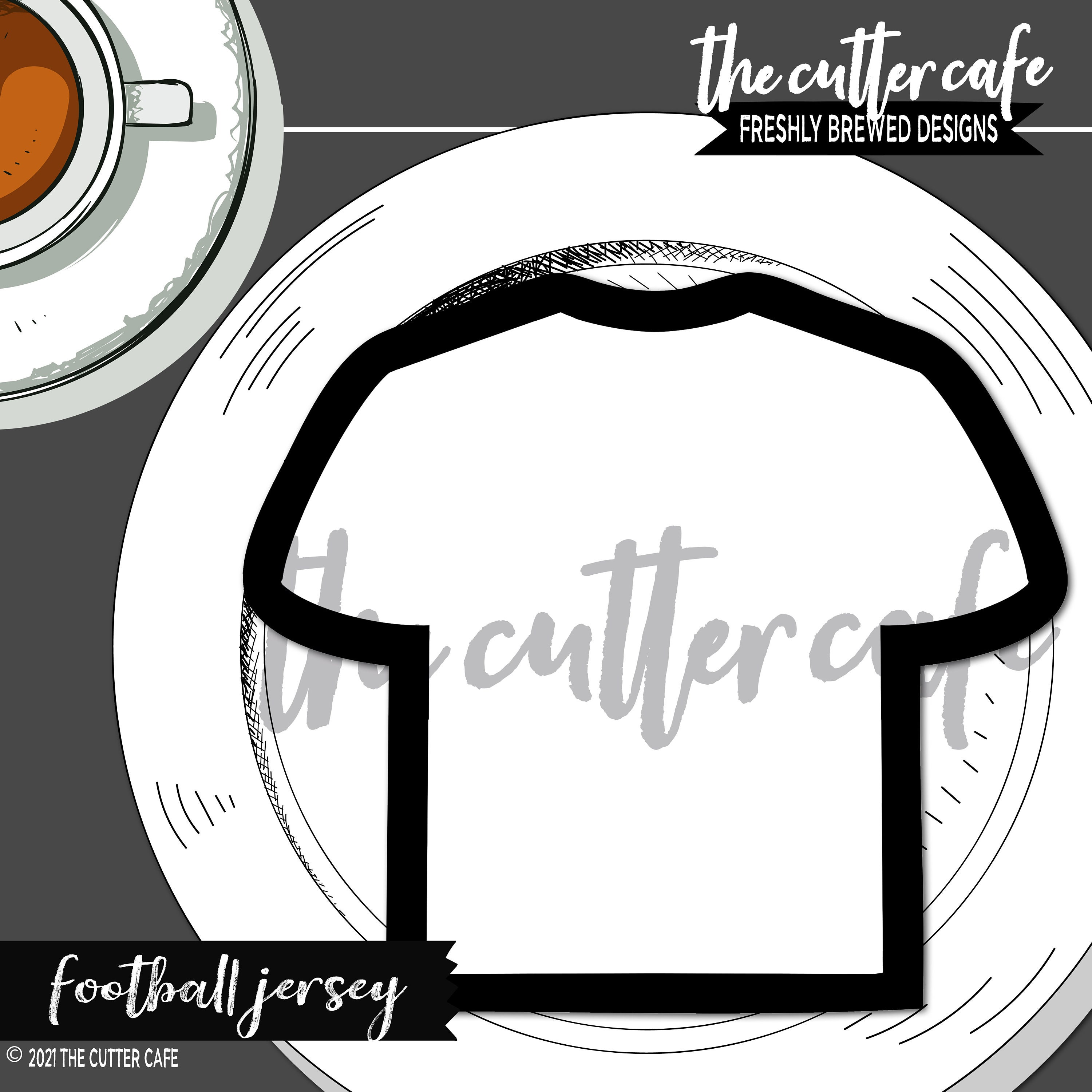 Football Jersey / Tshirt Cookie Cutter by Thecuttercafe Etsy