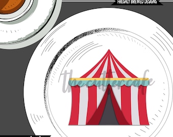 Circus Tent Cookie Cutter por thecuttercafe