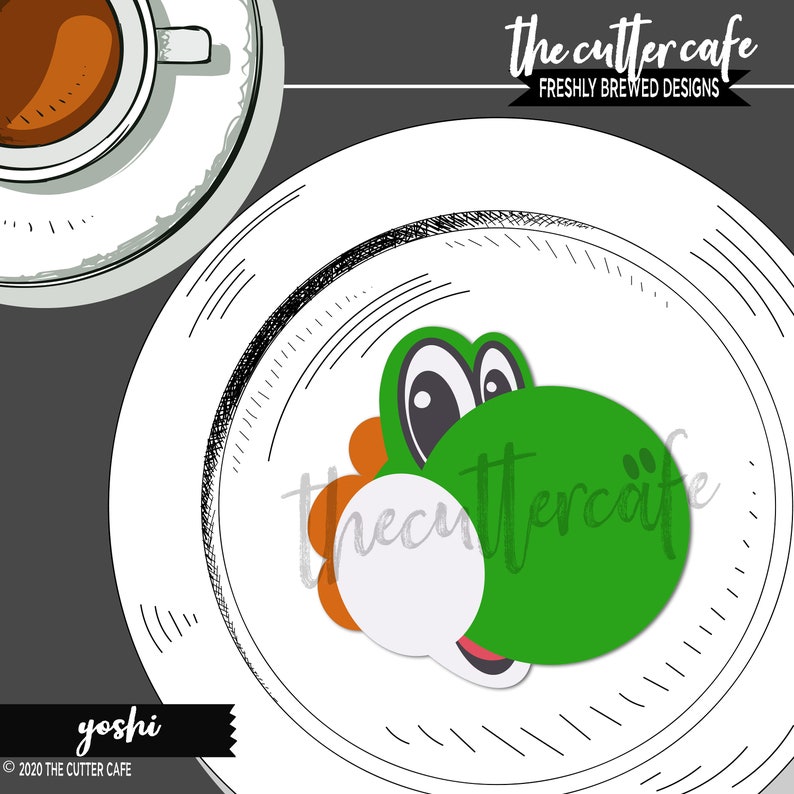 Yoshi Video Game Cookie Cutter by thecuttercafe
