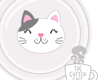 Basic Kitty Cat Cookie Cutter by thecuttercafe