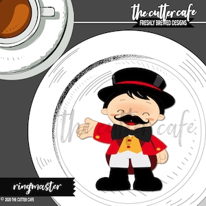 Ringmaster / Ringleader Circus Cookie Cutter by thecuttercafe
