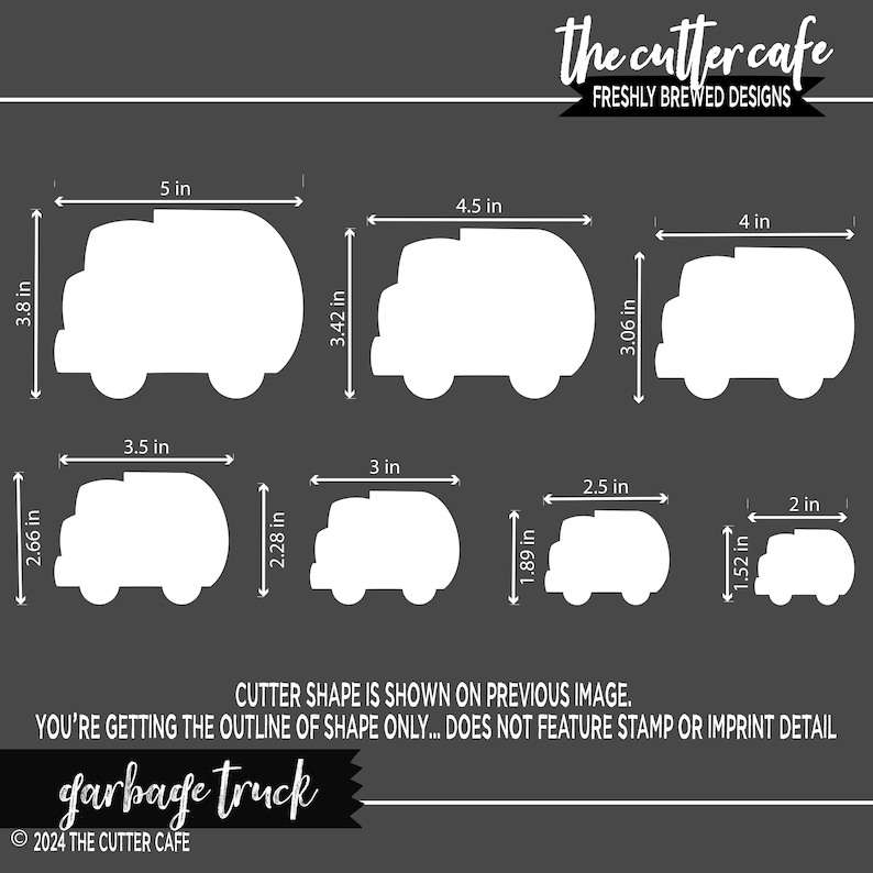 Trash / Garbage Truck Cookie Cutter by Thecuttercafe - Etsy