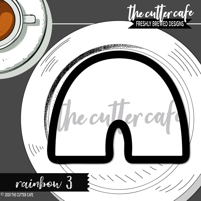 Rainbow 3 Saint Patrick/'s Day Cookie Cutter by thecuttercafe