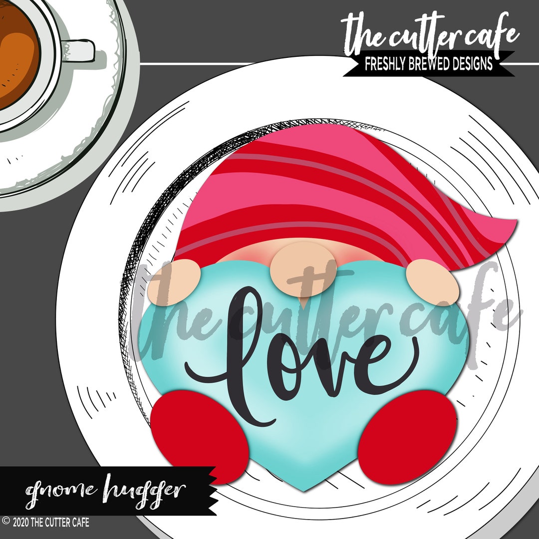 Gnome Hugger / Heart Hugger / Valentine Cookie Cutter by Thecuttercafe