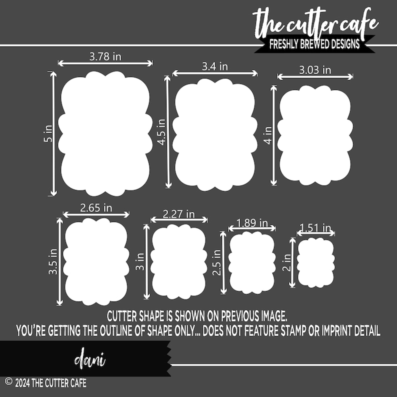Dani Bow Plaque / Rectangle Plaque Cookie Cutter by Thecuttercafe - Etsy