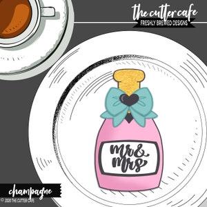 Champagne / Wine Bottle Cookie Cutter by thecuttercafe