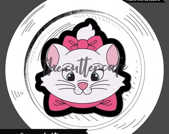 Fancy Kitten  / Cat Cookie Cutter by thecuttercafe