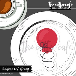 Balloon w/ String Cookie Cutter by thecuttercafe