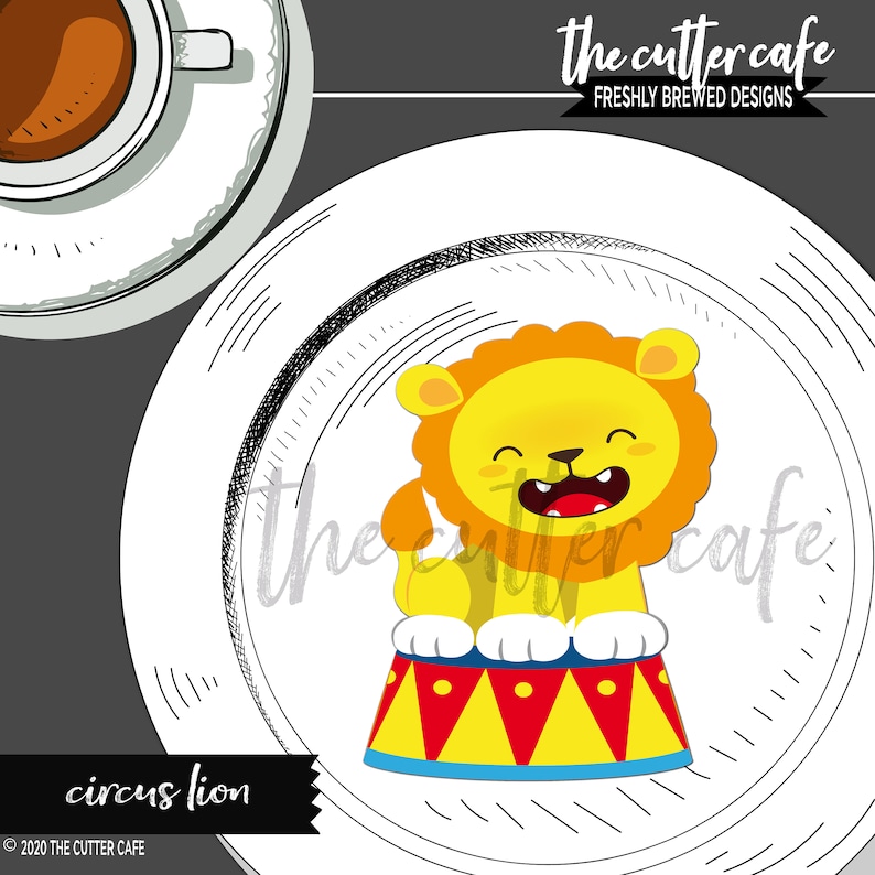 Circus Lion Cookie Cutter por thecuttercafe imagen 1