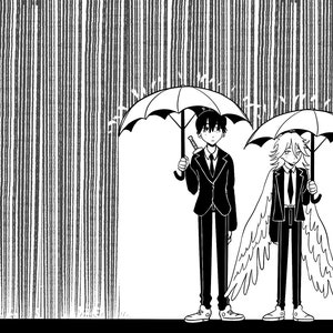 AkiAnglel In The Rain Print//Chainsaw Man//Art Print//Wall Art