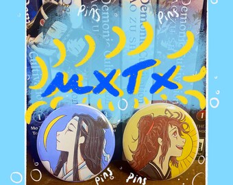 MXTX Pins//58mm (2.28in)//Heaven Official’s Blessing//Grandmaster of Demonic Cultivaton//Scum Villian Self Saving System