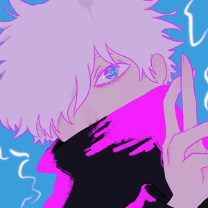 Satoru Gojo//Jujutsu Kaisen//Impression d&#39;art//Art mural