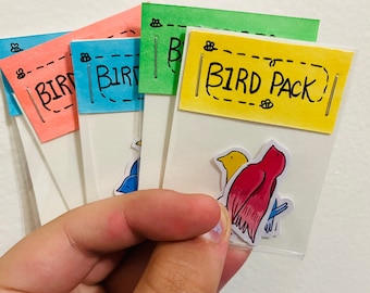 Bird Sticker Pack//Vinyl Stickers//Scrapbooking