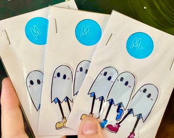 Ghosts with Shoes//Sticker Pack//Vinyl Stickers//Scrapbooking