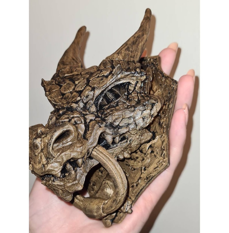 Custom Made Dragon Door Knocker Any Colours 3D Printed PLA home Gothic Decor image 5