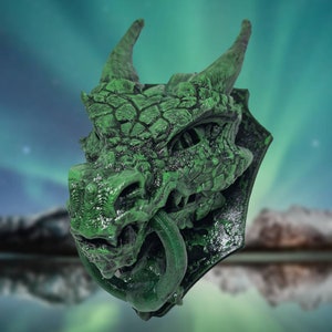 Custom Made Dragon Door Knocker Any Colours 3D Printed PLA home Gothic Decor image 2