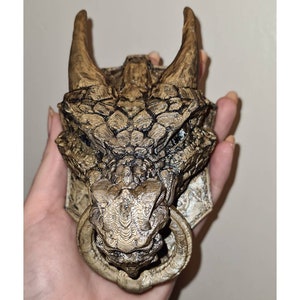 Custom Made Dragon Door Knocker Any Colours 3D Printed PLA home Gothic Decor image 6