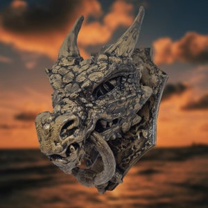 Custom Made Dragon Door Knocker Any Colours 3D Printed PLA home Gothic Decor image 1