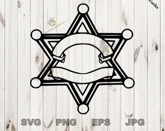 pix Deputy Sheriff Badge Svg etsy