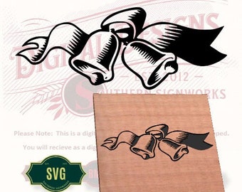 Wedding Bells SVG File – CNC Router & Laser Cut Design (Digital Download)
