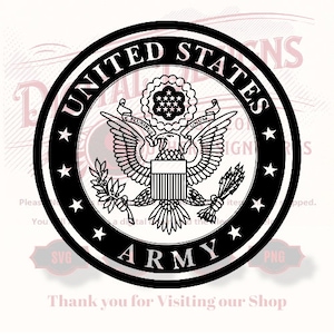 Military - U S Army Emblem- SVG files for cnc router and laser engraving