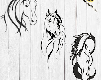 Horse SVG File Bundle, CNC Router & Laser Cut Designs