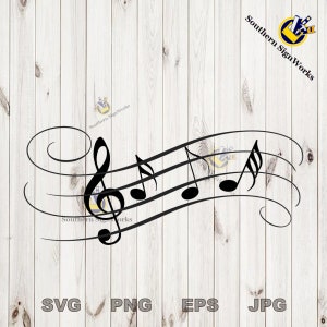 Musical Notes - SVG Dateien für CNC-Fräser und Lasergravur