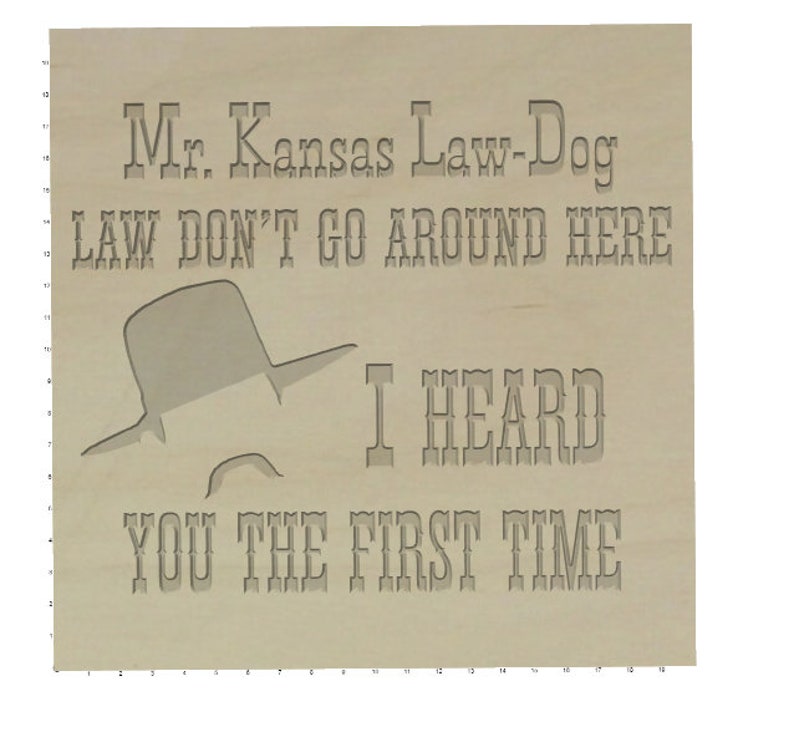 Tombstone Wyatt Earp Kansas Law Dog SVG Files for Laser Etsy