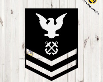 US Navy Petty Officer Second Class SVG – Laser Cut CNC File