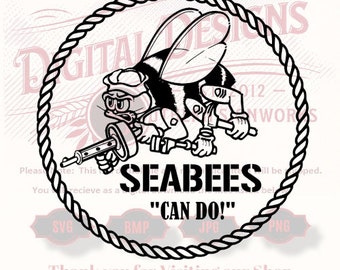 US Navy Seabee SVG files for cnc router, vinyl cutting, and laser engraving