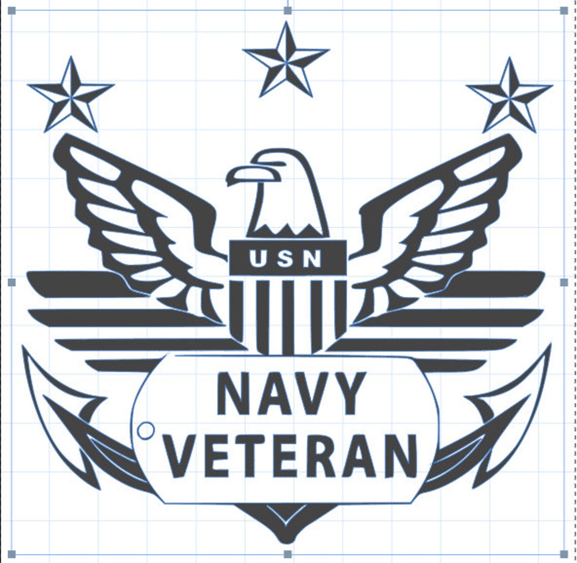 Navy Veteran SVG and Cut Files for Crafters Files for CNC | Etsy