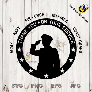 Military - Military Thank You - SVG files for cnc router and laser engraving