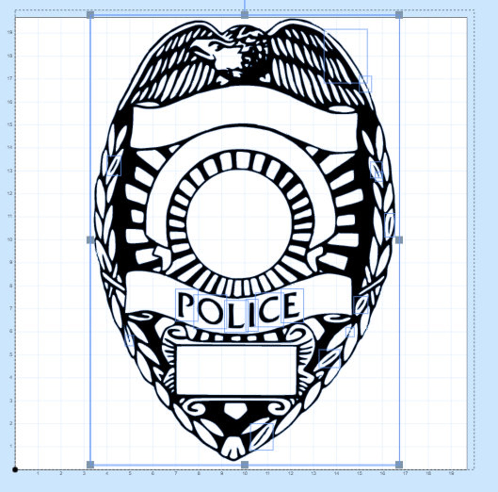 Police Badge Blank Scalable Vector Graphic and Cut Files Etsy Police Badge Blank Scalable Vector Graphic and Cut Files Etsy