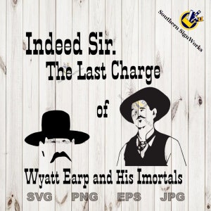 Western - Old West - Wyatt Earp - Doc Holiday Tombstone - SVG files for laser engraving and cnc router