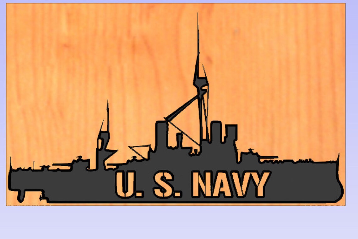 Laser Engraving and CNC Routing Files Navy Ship - Etsy