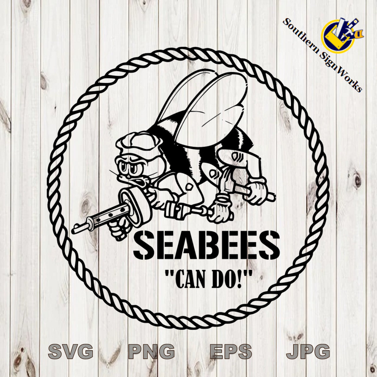 Military - US Navy Seabee - SVG Files for Cnc Router and Laser