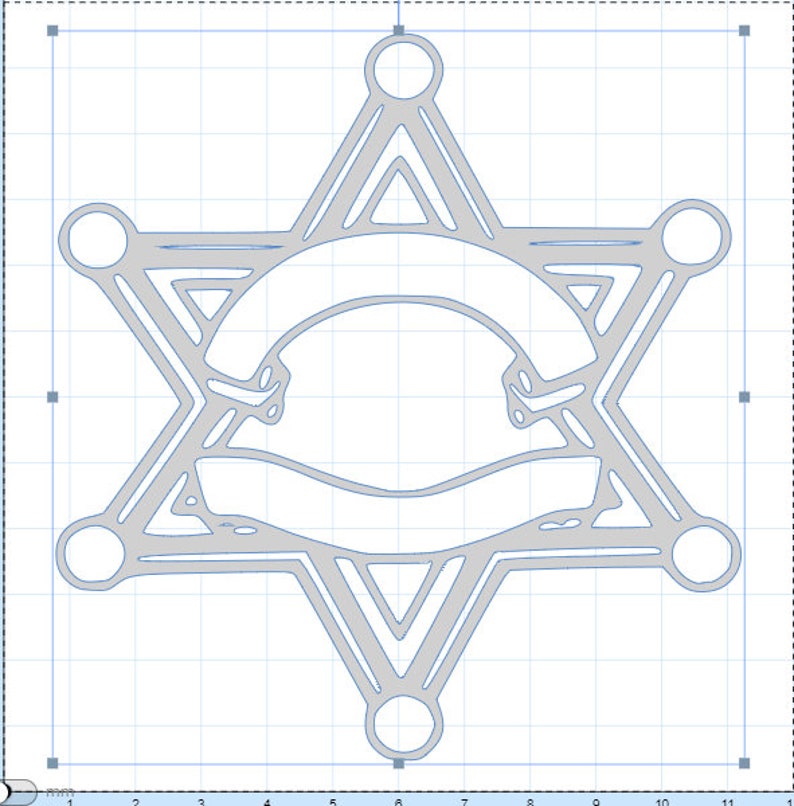 Sheriff Badge 2 Blank Scalable Vector Graphic and Cut | Etsy
