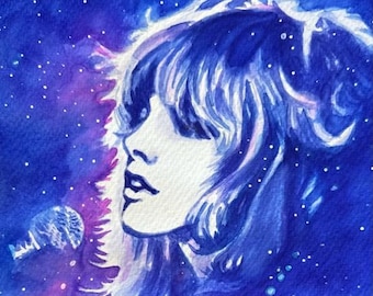 Stevie Nicks Watercolor
