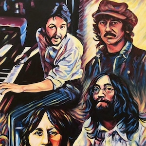 Beatles Ptg Canvas Print