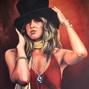 Stevie Nicks Canvas Print of Original Painting