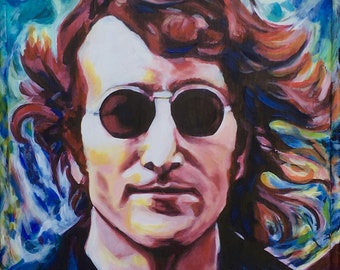 John Lennon Canvas Print of Original Painting
