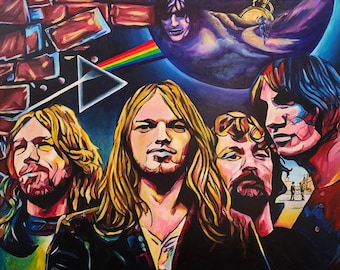 Pink Floyd Painting Canvas Print