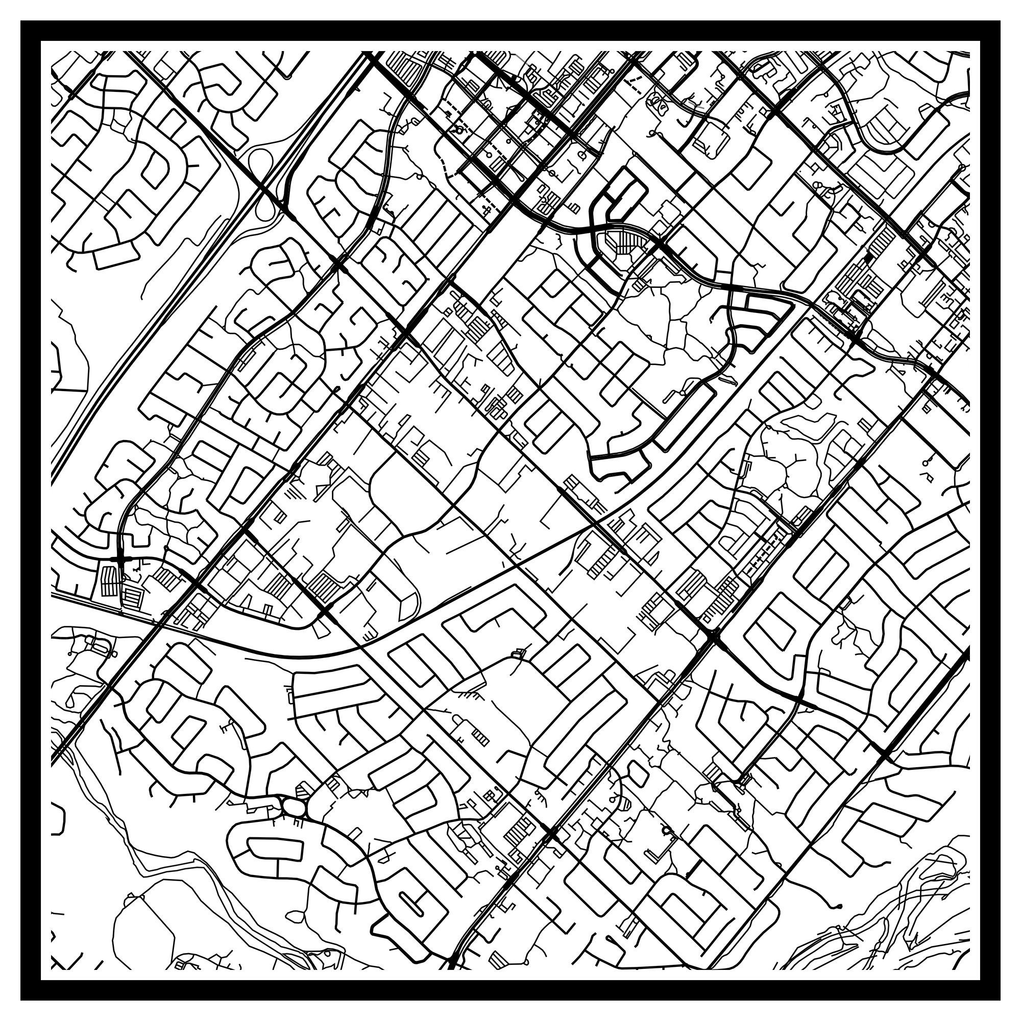 Mississauga Map Print Mississauga Map Poster Mississauga - Etsy