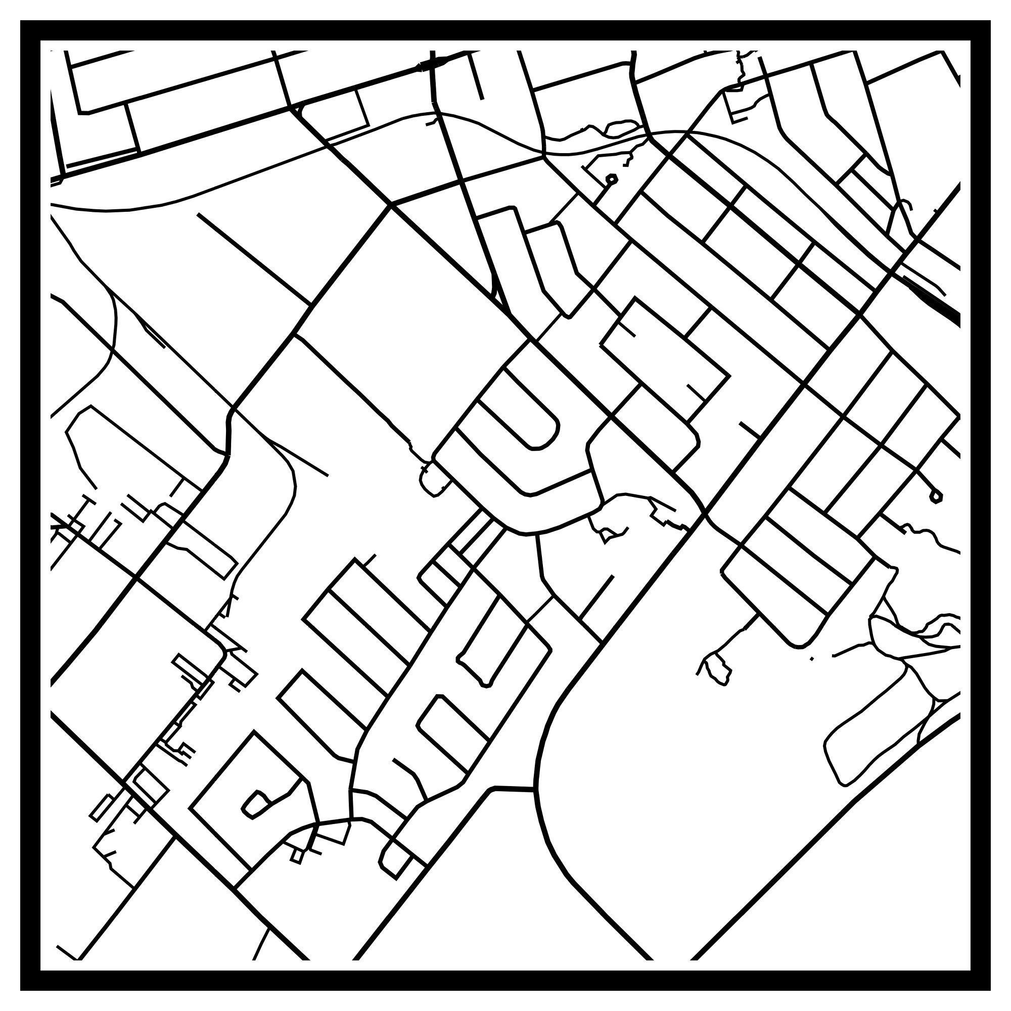 Orangeville Map Print Orangeville Map Poster Orangeville Etsy