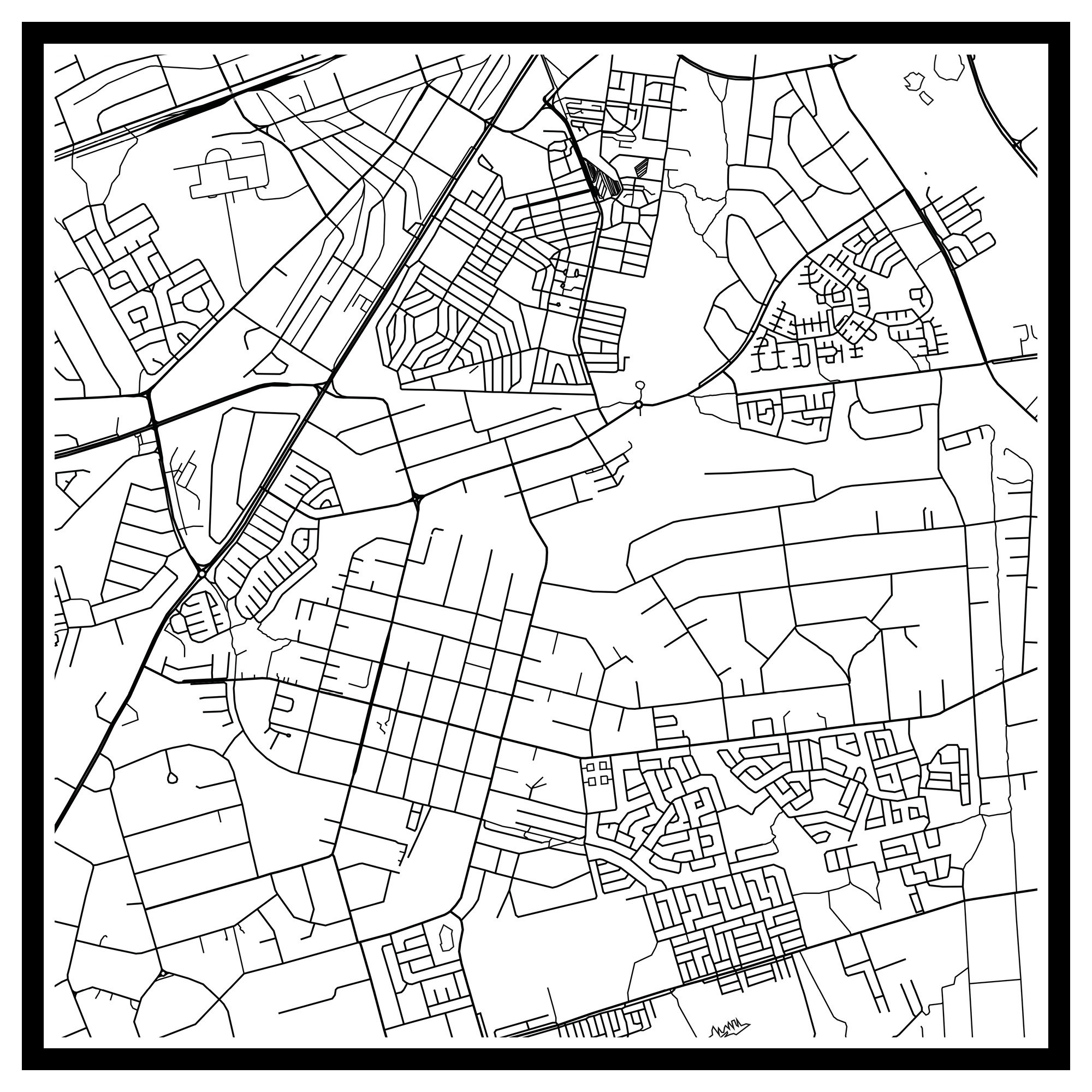 Harare Map Print Harare Map Poster Harare Wall Art Harare Etsy