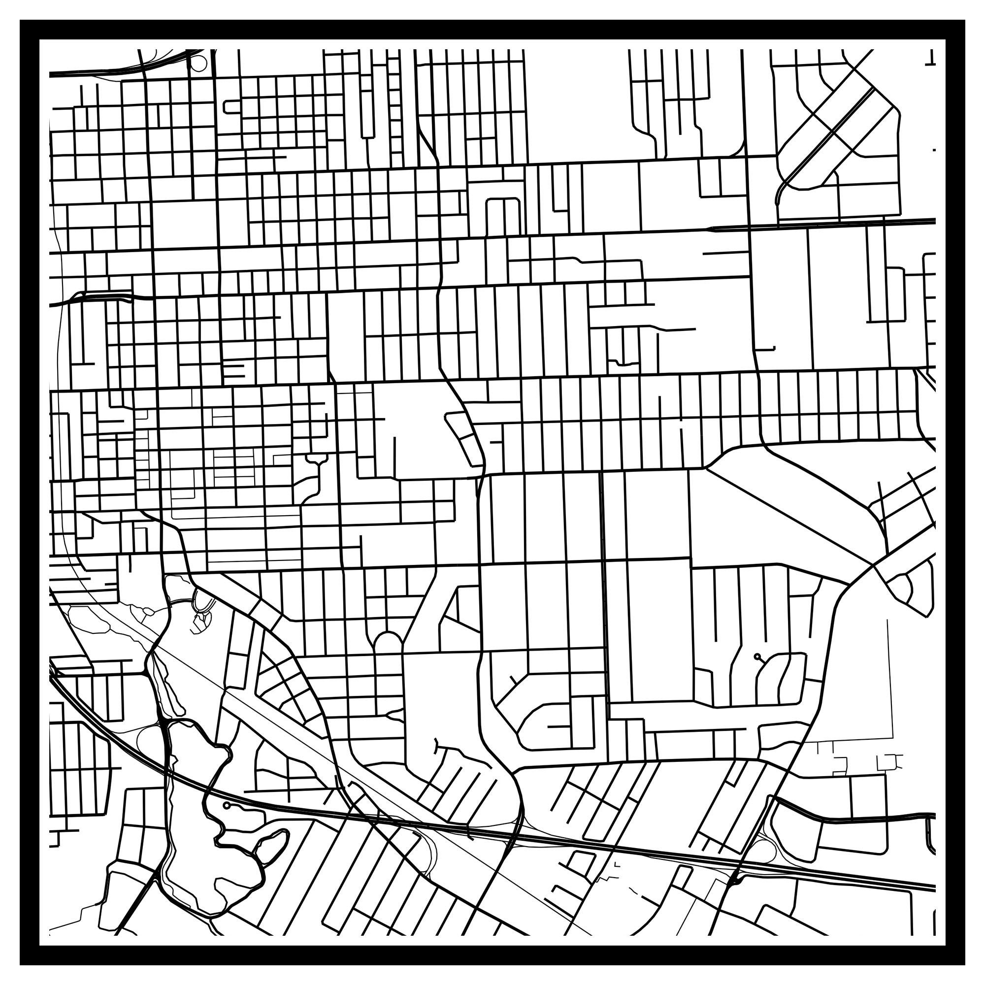 Baton Rouge Map Print Baton Rouge Map Poster Baton Rouge | Etsy