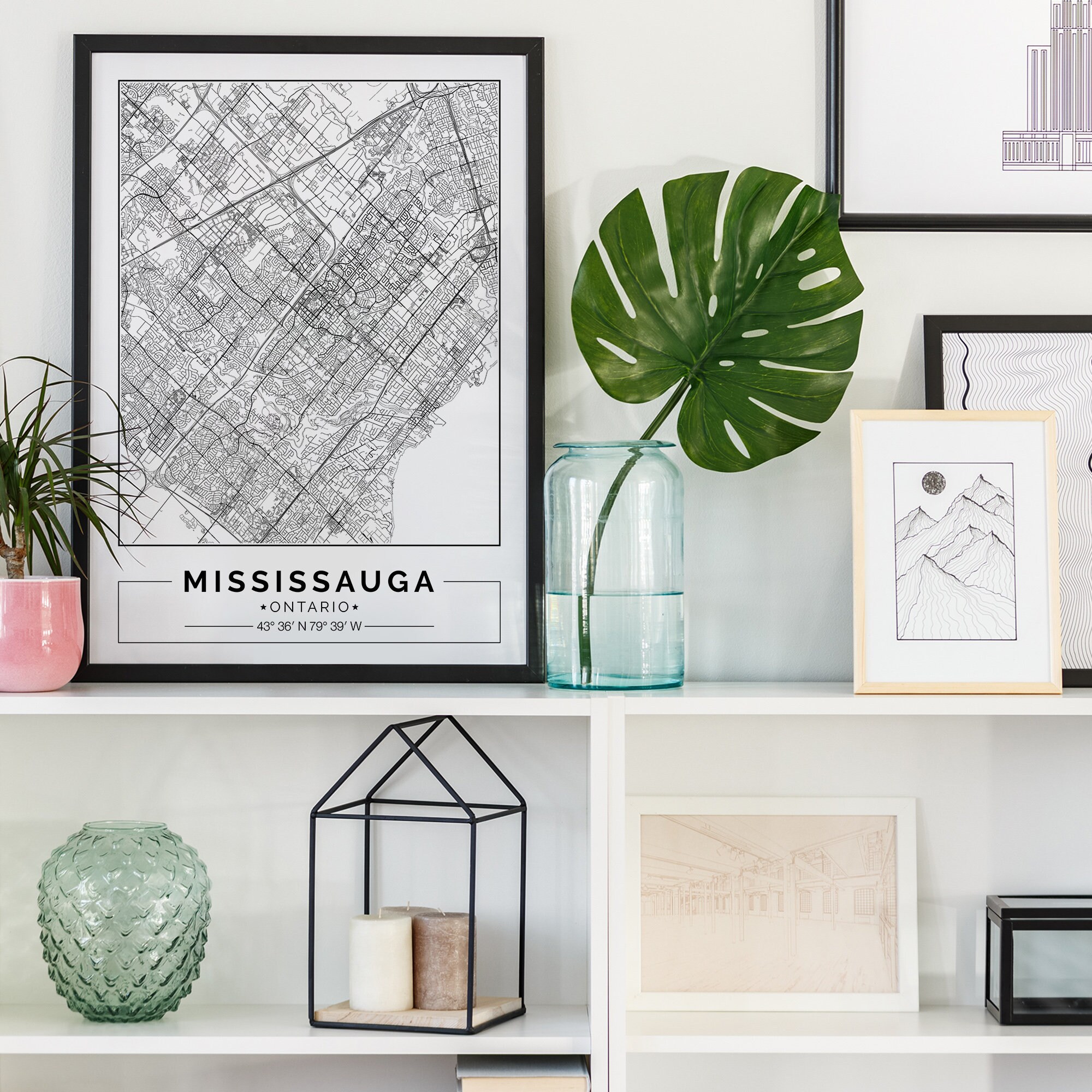 Mississauga Map Print Mississauga Map Poster Mississauga Etsy